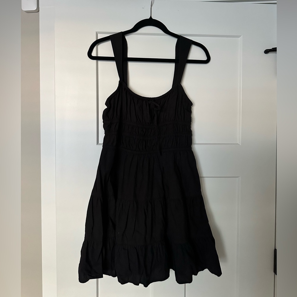 Sunday best black mini dress